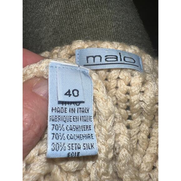 MALO THICK CHUNKY KNIT SOFTEST CASHMERE/SILK SLEEVELESS TOP 40 - Picture 10 of 13